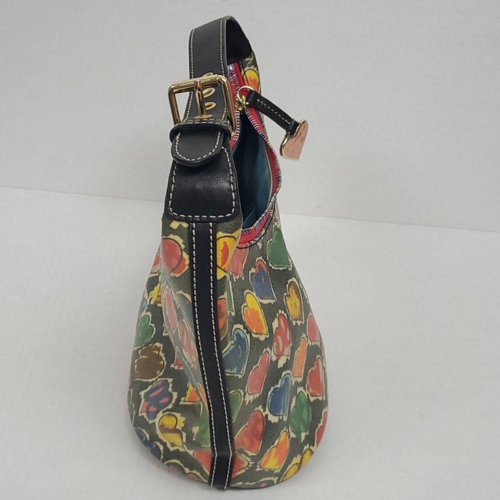 Dooney Bourke shoulder purse bag multicolor bucket zipper - Picture 3 of 10